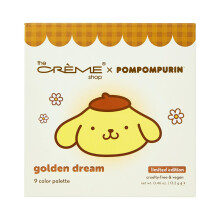 The Crme Shop x Sanrio Pompompurin Golden Dream Lidschatten-Palette: 9 Farbtne, matt, schimmernd, metallisch, fr lngere Haltbarkeit, pigmentierter