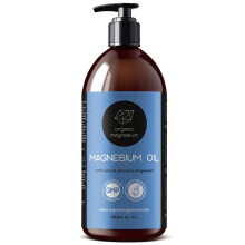 Olio di magnesio organico - flacone spray non incluso - cloruro di magnesio topico puro al 100% per crampi di gambe dall'antico letto marino Zechstei