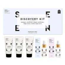 SEEN Discovery Kit - Geurvrij - Niet-comedogene en sulfaatvrije haarset - Door dermatologen ontwikkeld - Veilig voor gevoelige eczeem- en acnegev