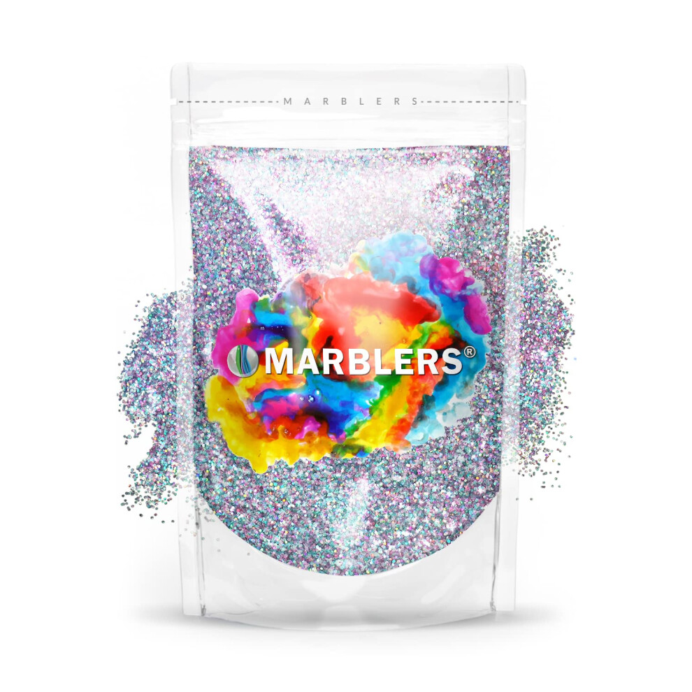 Marmorrierer Marblers Holographic Glitter [Holo Fairy Powder] 3Oz (85G) | Fine | Non-Toxic, Vegan, Cruelty-Free | Face, Body, Eyeshadow, Hair, Party Makeup | Nail