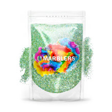 MARBLERS Holografick trpytky [Unicorn Green] 3oz (85g) | Dobre | Netoxick Vegan Cruelty-Free | Face Body Eyeshadow Hair Festival Party Makeup | Lak