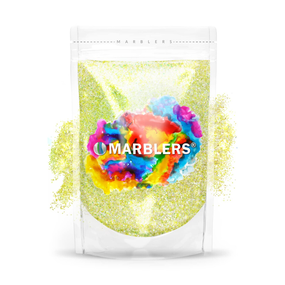 Marblers Holographic Glitter [Unicorn Yellow] 3Oz (85G) | Fine | Non-Toxic, Vegan, Cruelty-Free | Face, Body, Eyeshadow, Hair, Festival, Party Makeup