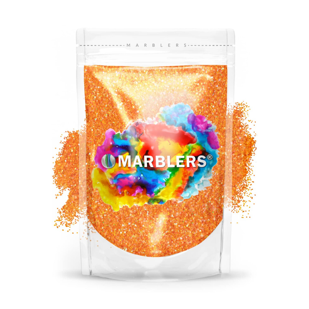 Marblers Holographic Glitter [Rainbow Orange] 3Oz (85G) | Fine | Non-Toxic Vegan Cruelty-Free | Face Body Eyeshadow Hair Festival Party Ma