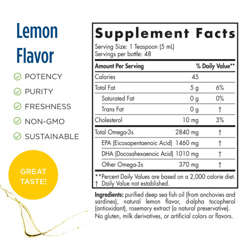 Nordic Naturals Naturals Nordic Proomega Liquid Lemon Flavo 1