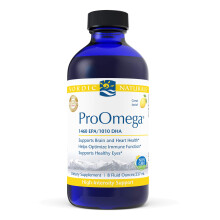 Nordic Naturals ProOmega flytande citronsmak - 8 oz - 2840 mg Omega-3 - Hgpotent fiskolja med EPA & DHA - Frmjar hjrnans ga hjrta & immunhl