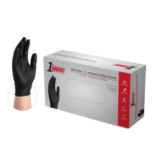 1st Choice Black Gloves Disposable Latex Free - Nitrile Gloves XL Black Nitrile Gloves for Cooking - 6 mil  Box of 100