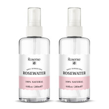 Rosense Rosewater kosteuttava kasvovesi/Rose Water Face Mist (6,8 unssia) 2 kpl