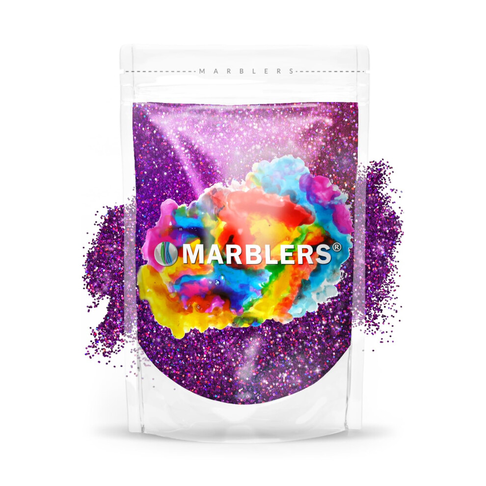 Marblers Holographic Glitter [Holo Magenta] 3Oz (85G) | Fine | Non-Toxic Vegan Cruelty-Free | Face Body Eyeshadow Hair Festival Party Make