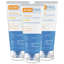 AcneFree Acne Clearing Mask 3,5% Enxofre Tratamento para acne absorve o excesso de leo e desobstrui os poros com vitamina C, bentonita e zinco 1