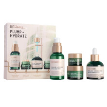 Biossance Plump and Hydrate Sada pce o plet - Amino Aloe Jemn peniv cistc krm Ocn krm s morskmi rasami Peptid s medenm srum Rychle vyplnuj