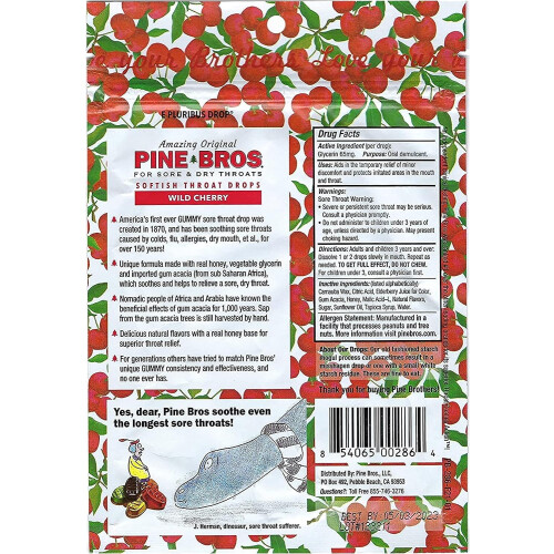 Pine Bros. Softish Halstropfen, Vorteilsgr      e, Wildkirsche     30 Tropfen (2er-Pack) 2