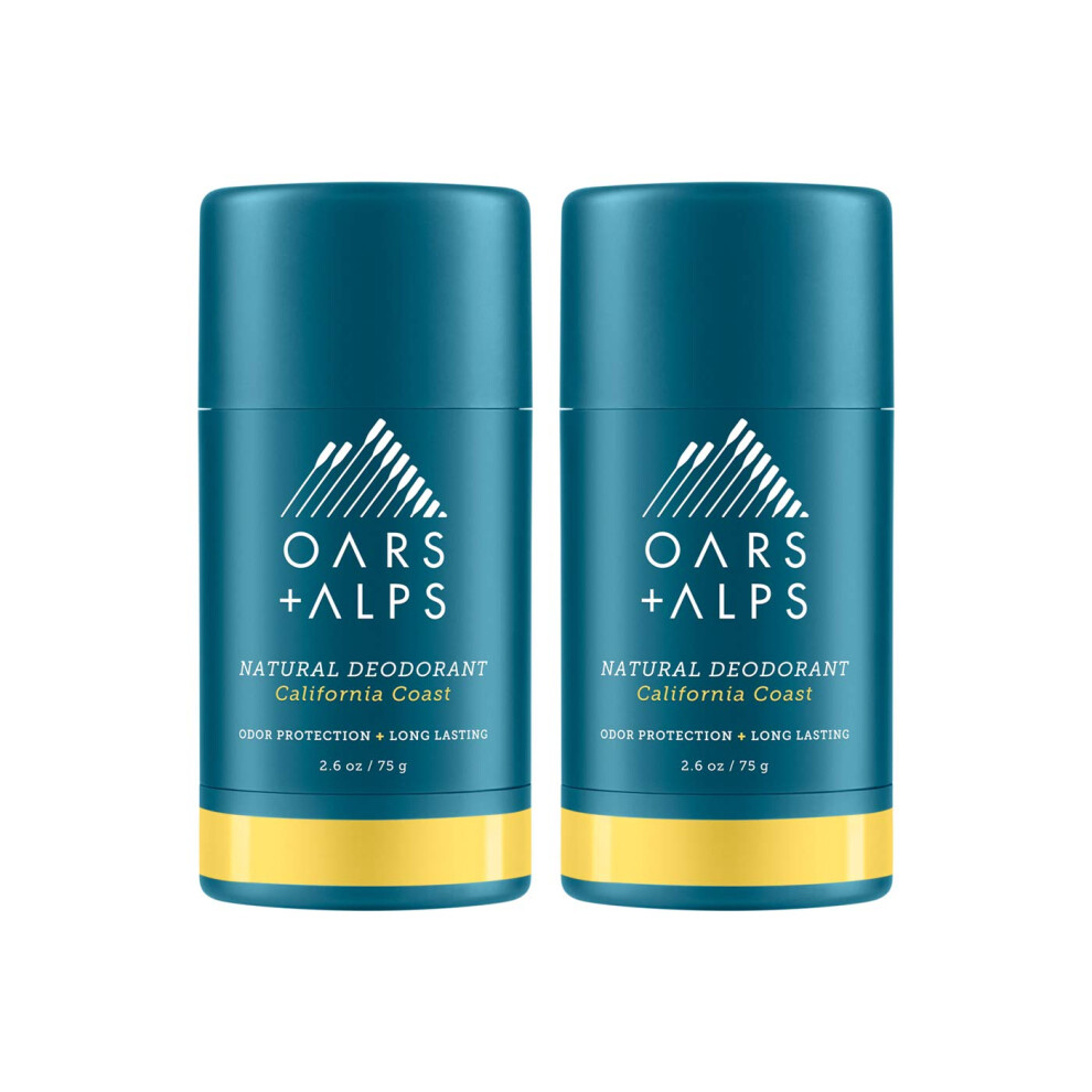 Oars + Alps Aluminum Free Deodorant For Men And Women Dermatologist Tested And Made With Clean Ingredients Vegan Travel Size California Coast