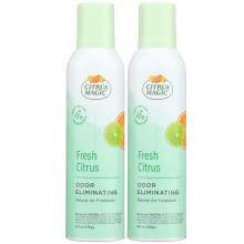 Citrus Magic Natural Odor Eliminating Air Freshener Spray Fresh Citrus 6-Ounce Pack of 2