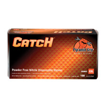 Gants Nitrile Adenna CAT459 Catch 9 mil, Grip Élevé, Orange, 2X-Large, Boîte de 100