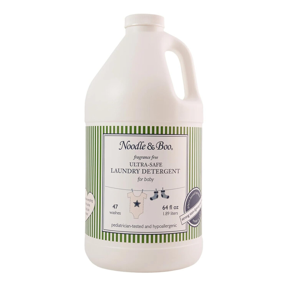 Noodle & Boo Baby Laundry Essentials Ultra-Safe Laundry Detergent Fragrance Free 64 Fl Oz (Pack Of 1)