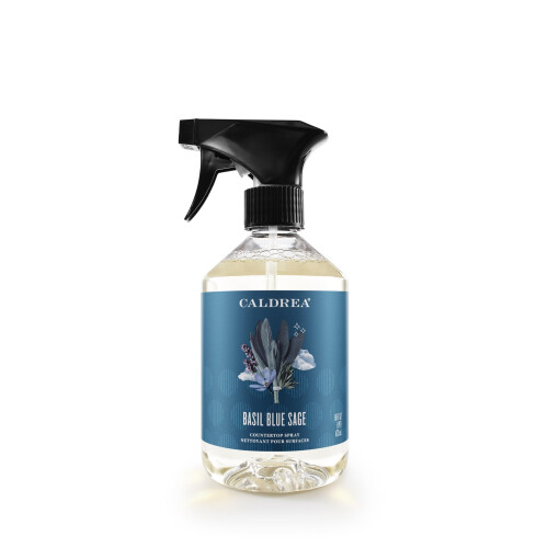 Caldrea Multi-surface CounterTop Spray Cleaner Made With Vegetable Protein Extract Basil Blue Sage 16 Fl Oz
