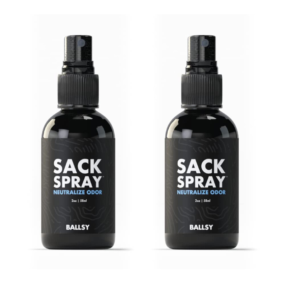 Ballsy Body & Groin Spray - Deodorant For Men - Neutralize Odor & Skin Irritation W/Tea Tree & Aloe Vera Extracts - Cruelty Sulfate & Paraben-Fr