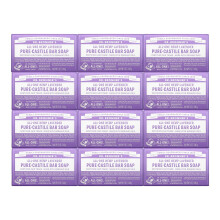Dr. Bronner's - Pure-Castile Bar Zeep (Lavendel, 5 Ounce, 12-Pack) - Gemaakt met Biologische Oliën