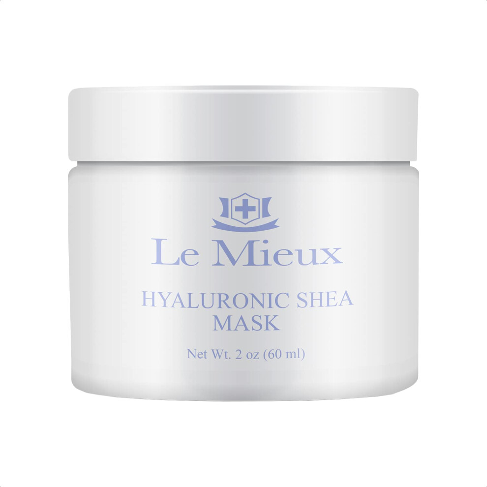 Le Mieux Hyaluronic Shea Mask - Hydrating Cream Mask For Dry & Mature Skin With Shea Butter & Botanical Extracts Hyaluronic Acid Facial Mask Wit