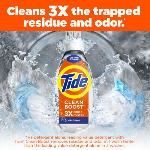 TIDE COMPOSSION DE DEMANDE RINSE AVEC LA POWER 3X POWER ORGINAL Scent 48 oz 1