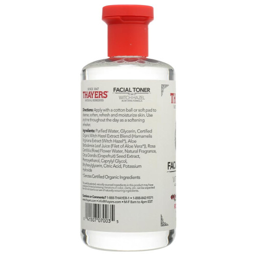 Thayers Rose Petal Witch Hazel con aloe vera - 12 once (2 pacchetti) 1
