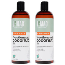 J Mac Botanicals Bio-fraktioniertes Kokosnussl (32 oz  2 Packungen 16-Unzen-Flaschen), Trgerl zum Verdnnen therischer le, Haar- und Hautpflege