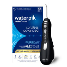 Waterpik Cordless Advanced 2.0 vattentrd fr tnder tandkttshngslen Tandvrd med resvska och 4 tips ADA-godknd Uppladdningsbar brbar och va