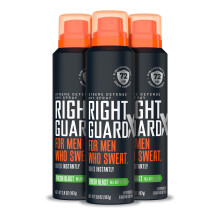 Right Guard Xtreme Defense Antiperspirant & Deodorant Spray | 5-in-1 Protection Dry Spray Deodorant For Men | Blocks Sweat 2X Longer | 72-Hour Odor Co