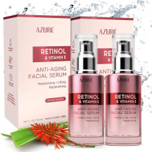 AZURE Retinol & Vitamin E Anti-Aging-Gesichtsserum  Lifting-, regenerierende und feuchtigkeitsspendende Gesichtsseren  Reduziert Falten, feine Lini