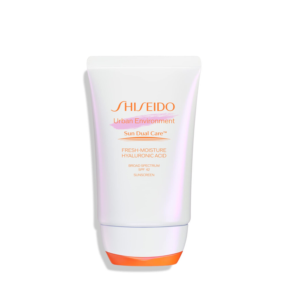 Shiseido Urban Environment Fresh-Moisture Sunscreen SPF 42 - 50 mL - Protects Against UVA/UVB Rays & Pollution - 12-Hour Hydration - Water Resist