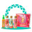 Mini kit de bronzeamento D'Luchi enriquecido com colgeno e vitamina E, cenoura, coco, amndoa, loo bronzeadora e loo corporal dourada, conju 2