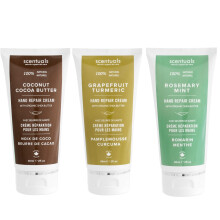 Set di crema per mani di 3 con burro di karit cacao burro di argan e olio di mandorle che idratano le mani asciutte (curcuma di pompelmo + rosmarino