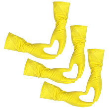 3 pry (6 rukavic) - Rukavice Legenda Velikost stredn - Latexov lut Domc Citen kuchyne Myt ndob Opakovane pouiteln rukavice
