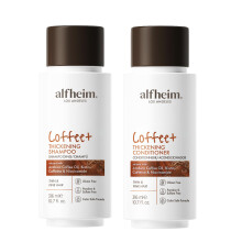 ALFHEIM Cafene Shampoo en Conditioner Set | Versterkt het haar en ondersteunt de gezondheid van de hoofdhuid | Biotine en Niacinamide voor dikke