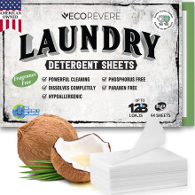 Feuilles de detergent a lessive - Eco-Hypoallergenes respectueuses pour la peau naturelle a base de laveuse a base de plante naturelle de la peau