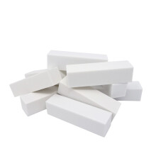 Honbay 10 STK Hvid neglebufferblok til akryl og naturlige negle 4-sidet slibebuffer til gelnegle Fingernegleglans polering Filer St Professionel