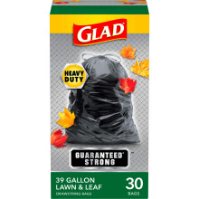 Glad Extra Grote Gazon- en Bladzakken met Trekkoord 39 Gallon 30 Count