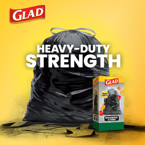 Glad Extra Large Drawstring Lawn and Leaf Bags  39 Gallon  30 Count 1