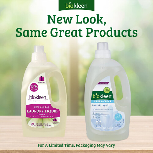 Biokleen Laundry Liquid Free & Clear 64 oz 1
