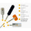 Joseph Joseph Joseph Joseph CleanTech 2 in 1 piastrella e vasca scrubber e pulizia di malta con setole a V 4