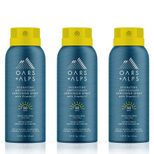 Oars + Alps Feuchtigkeitsspendendes Sonnenschutzspray mit LSF 50, angereichert mit Vitamin C und Antioxidantien, wasser- und schwei   best   ndig, TS