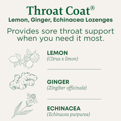 Bio-Throat Coat Pastillen, Zitrone Ingwer Echinacea 1