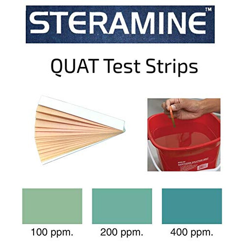 PACK DE 4 comprim   s de d   sinfection steramine avec 30x QT-10 Brouilles de test st   rilines Solution de contact     plusieurs usage 2