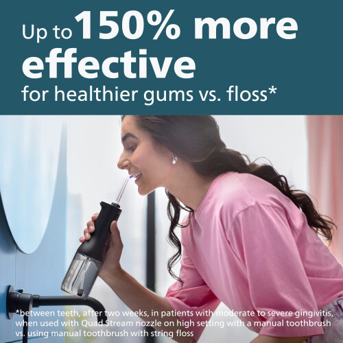 Philips Philips Sonicare Cordless Power Flosser 3000 - Schwarz 1