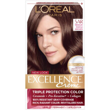 L'Oreal Excellence Creme - 5AR Velvet Brown (kzepes juharbarna) 1 db (4 db-os csomag)