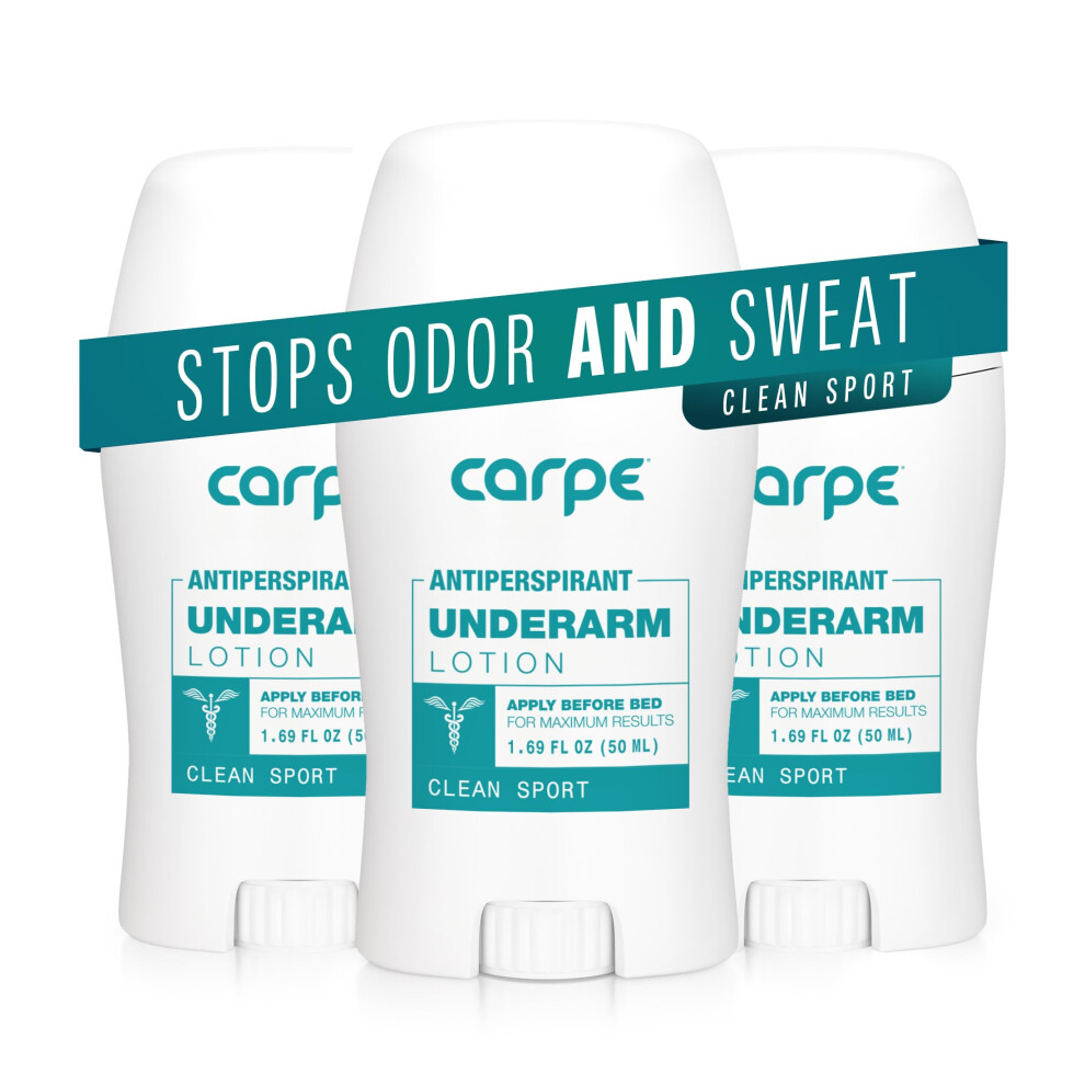 Carpe Deodorant Underarm Antiperspirant - Advanced Sweat & Odor Protection Formula - Sport Deodorant For Men & Women - Combat Excessive Sweating With