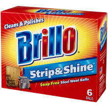 Bolas de l de ao Brillo Strip & Shine 6 contagens