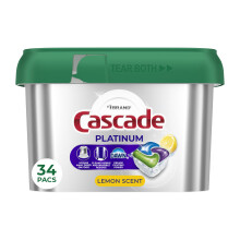 Baccelli in lavastoviglie in cascata in piattadula da piatto detersivo detersivo detersivo sapone limone 34 conteggio