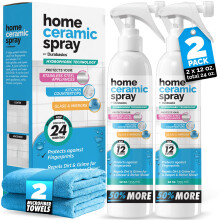 2 Pack [12 Oz] Kit de Spray Céramique - Brillance, Scellement & Protection Surfaces Cuisine & Salle de Bain