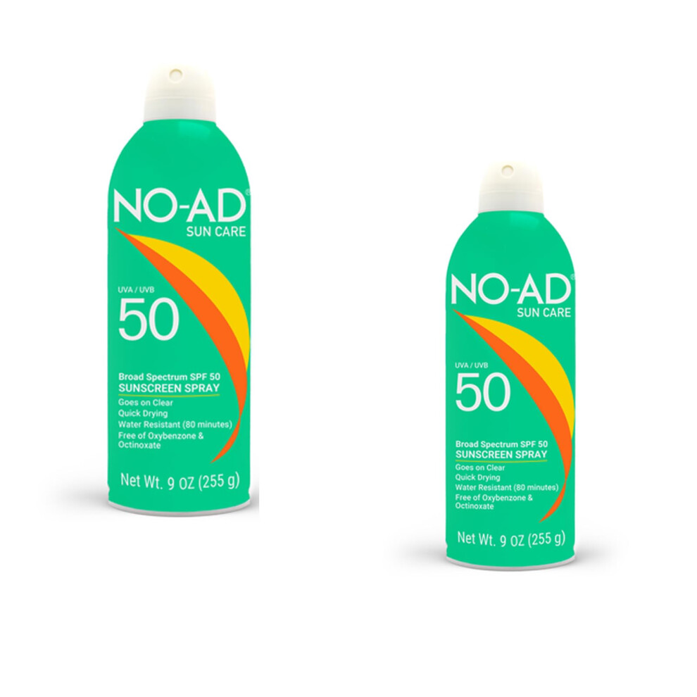 No-Ad Spf 50 Sunscreen Spray | Non-Greasy Waterproof And Non Toxic Sunscreen | Body Sunscreen | Suitable For All Skin Types | Broad Spectrum | 9